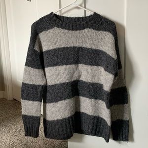 Striped knit sweater